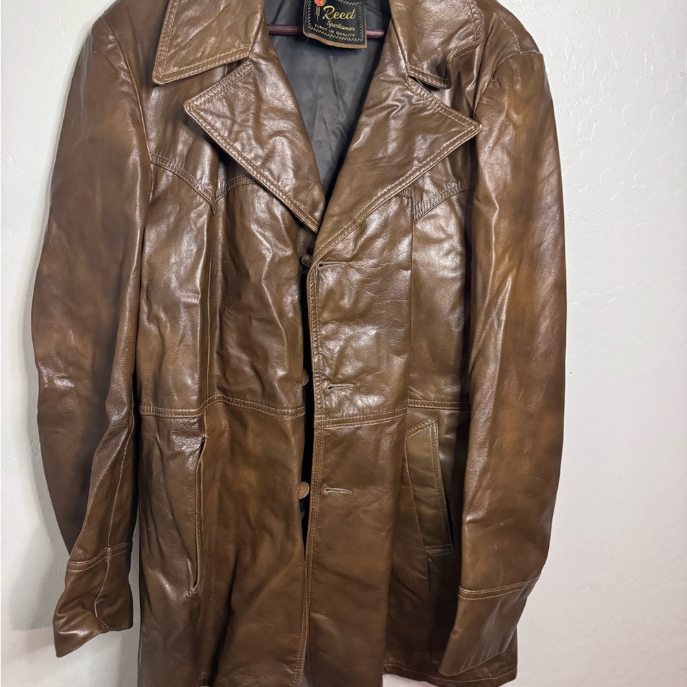 Reed Men's Vintage Leather Coat